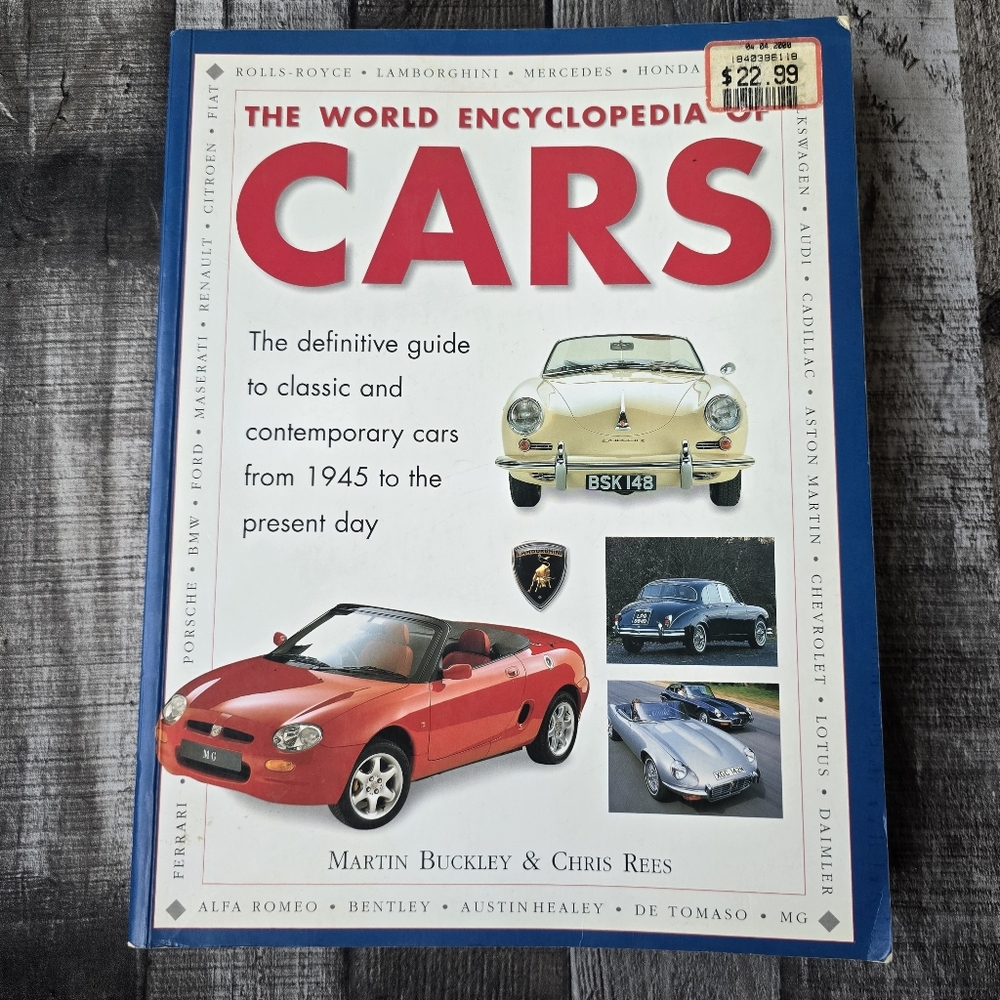 Vintage The World Encyclopedia Of Classic To Contemporary Cars Big Book
